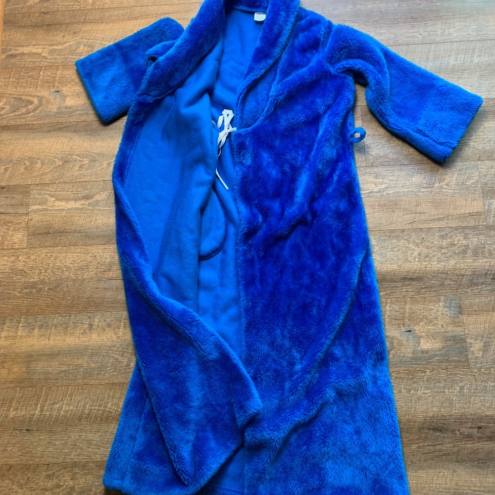 Vintage robe teddy bear fuzzy robe M 12-14